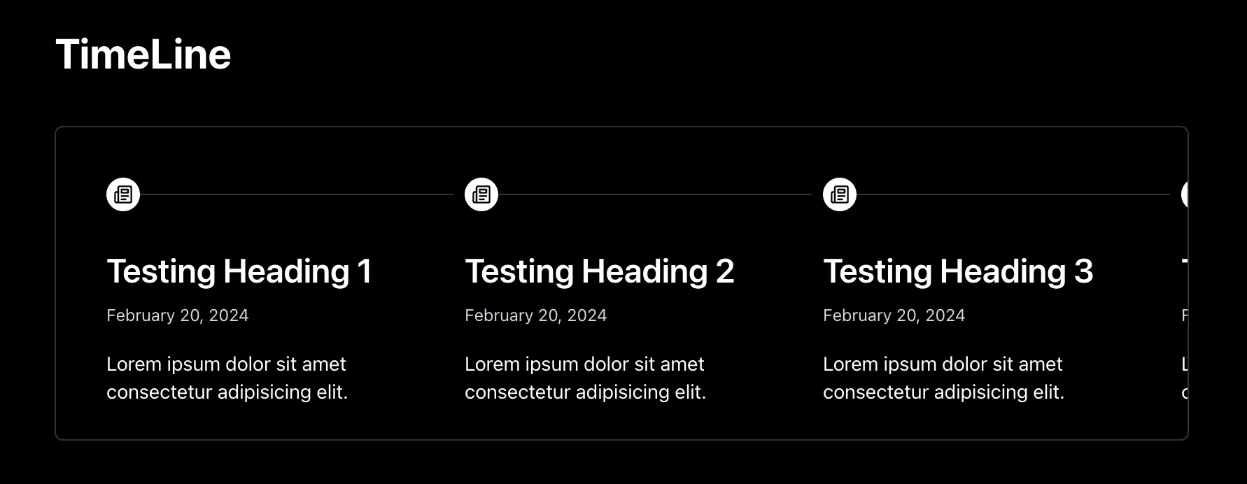 HorizontalTimeline